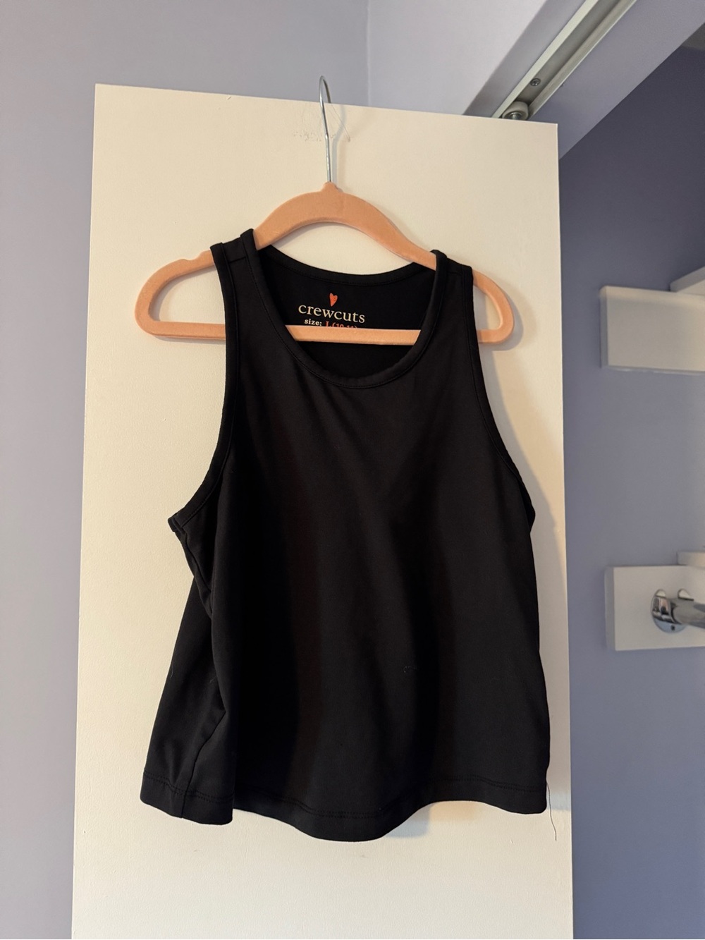 Crewcuts Black Tank Top - Girls' Athletic Scoop Neck